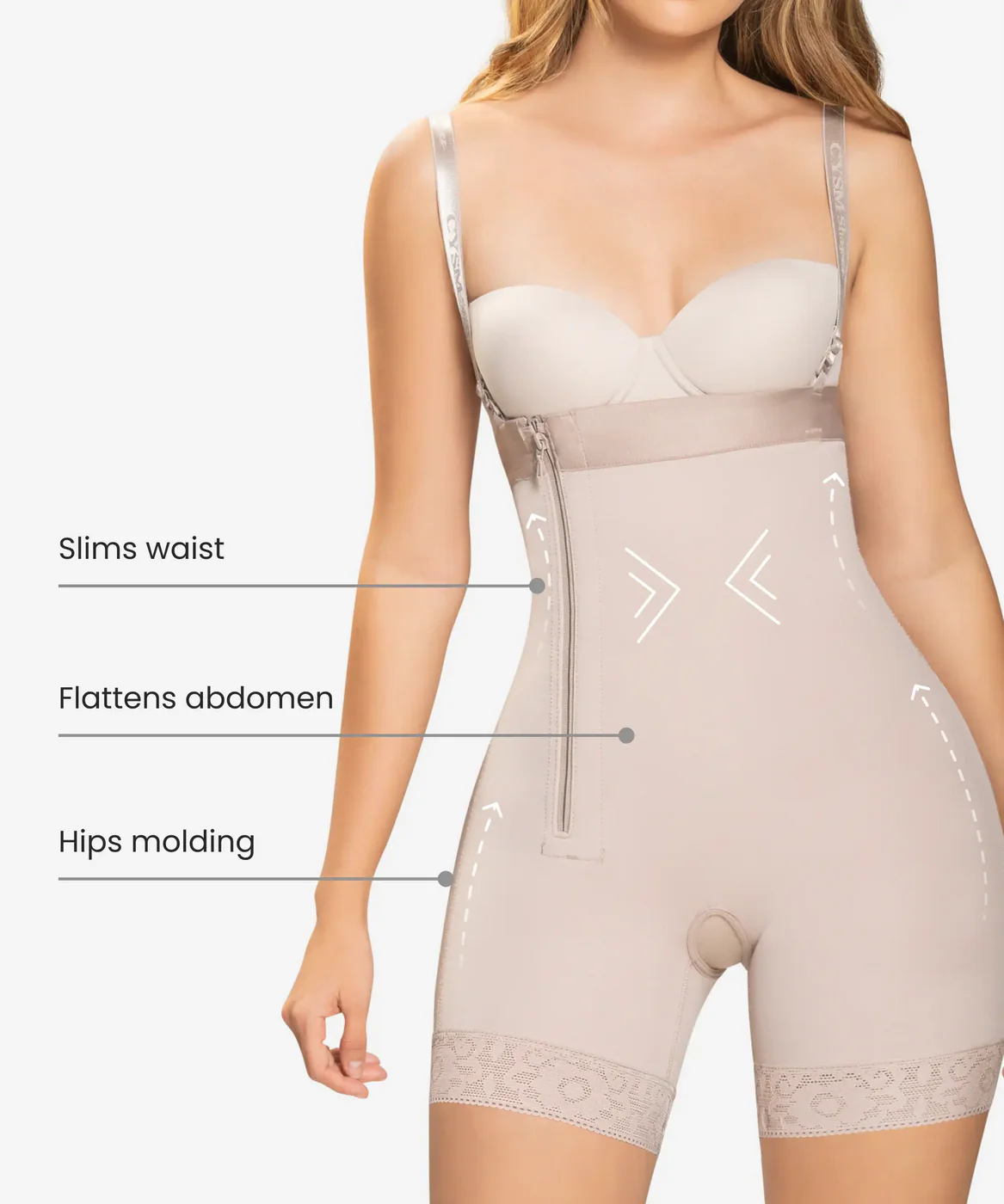 strapless body short ultra silhouette shaper style 491 strapless body short ultra silhouette shaper style 491