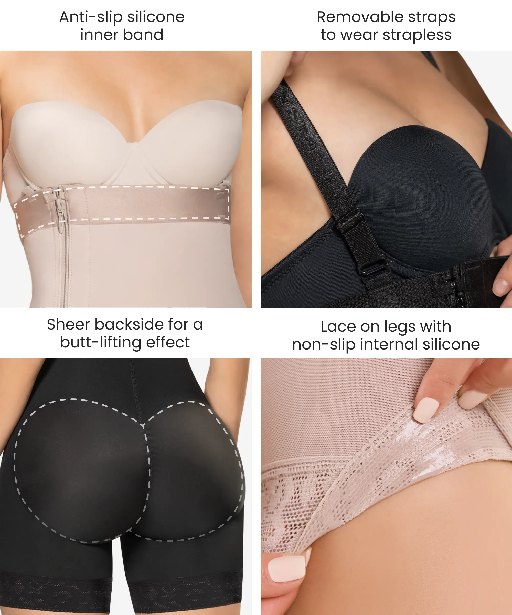 strapless body short ultra silhouette shaper style 491 strapless body short ultra silhouette shaper style 491