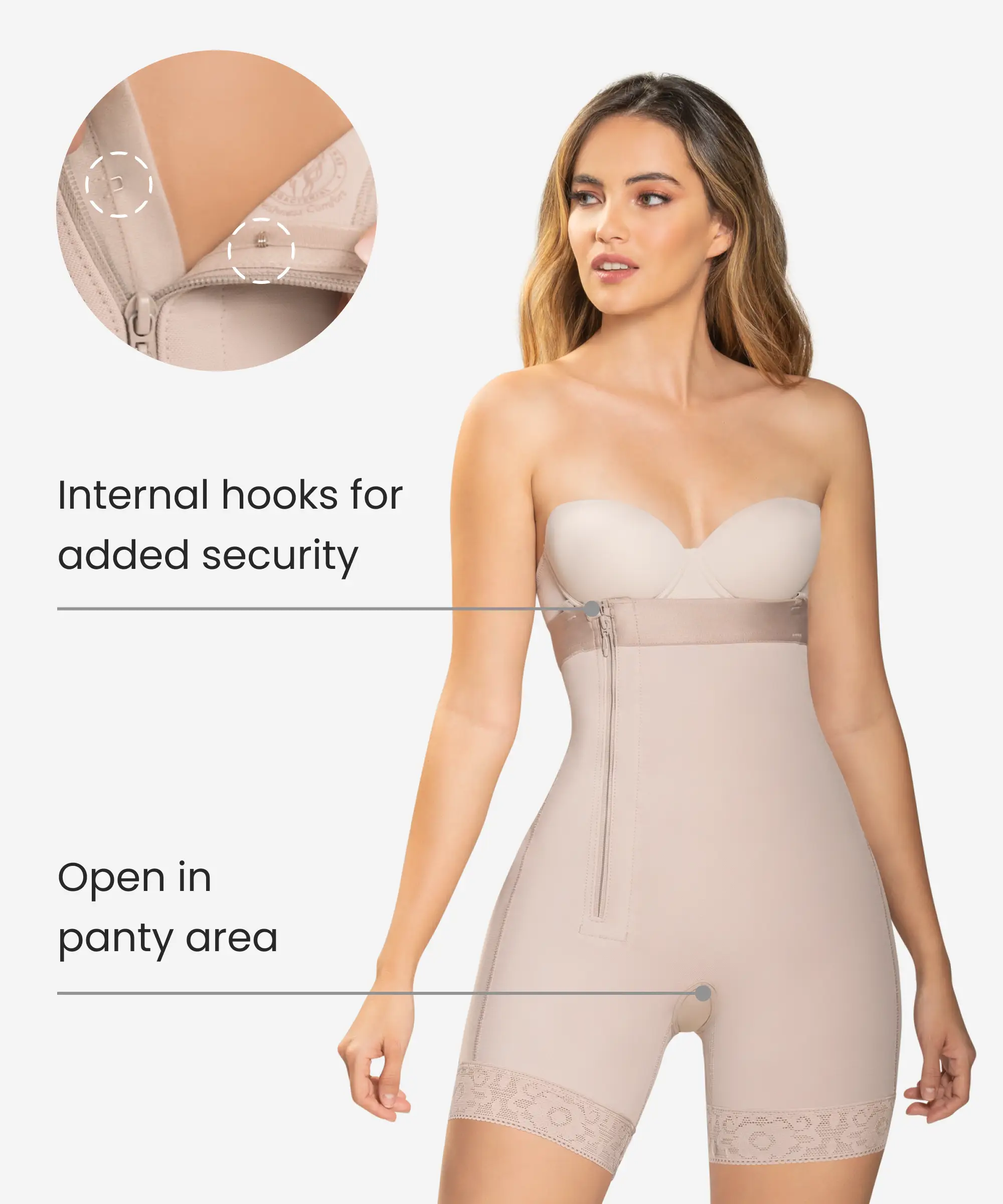 strapless body short ultra silhouette shaper style 491 strapless body short ultra silhouette shaper style 491