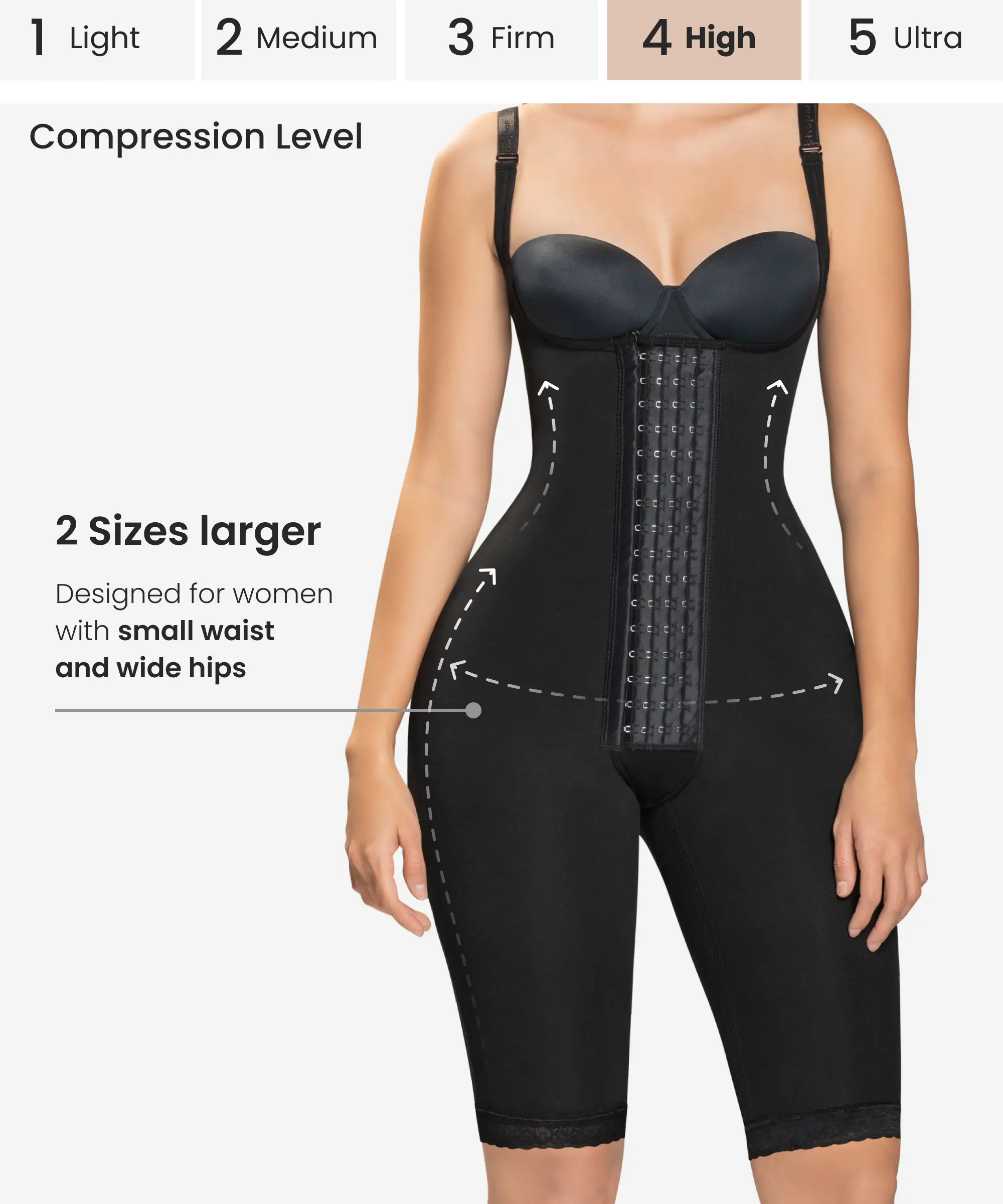 gradual compression curvy body shaper style 460 gradual compression curvy body shaper style 460