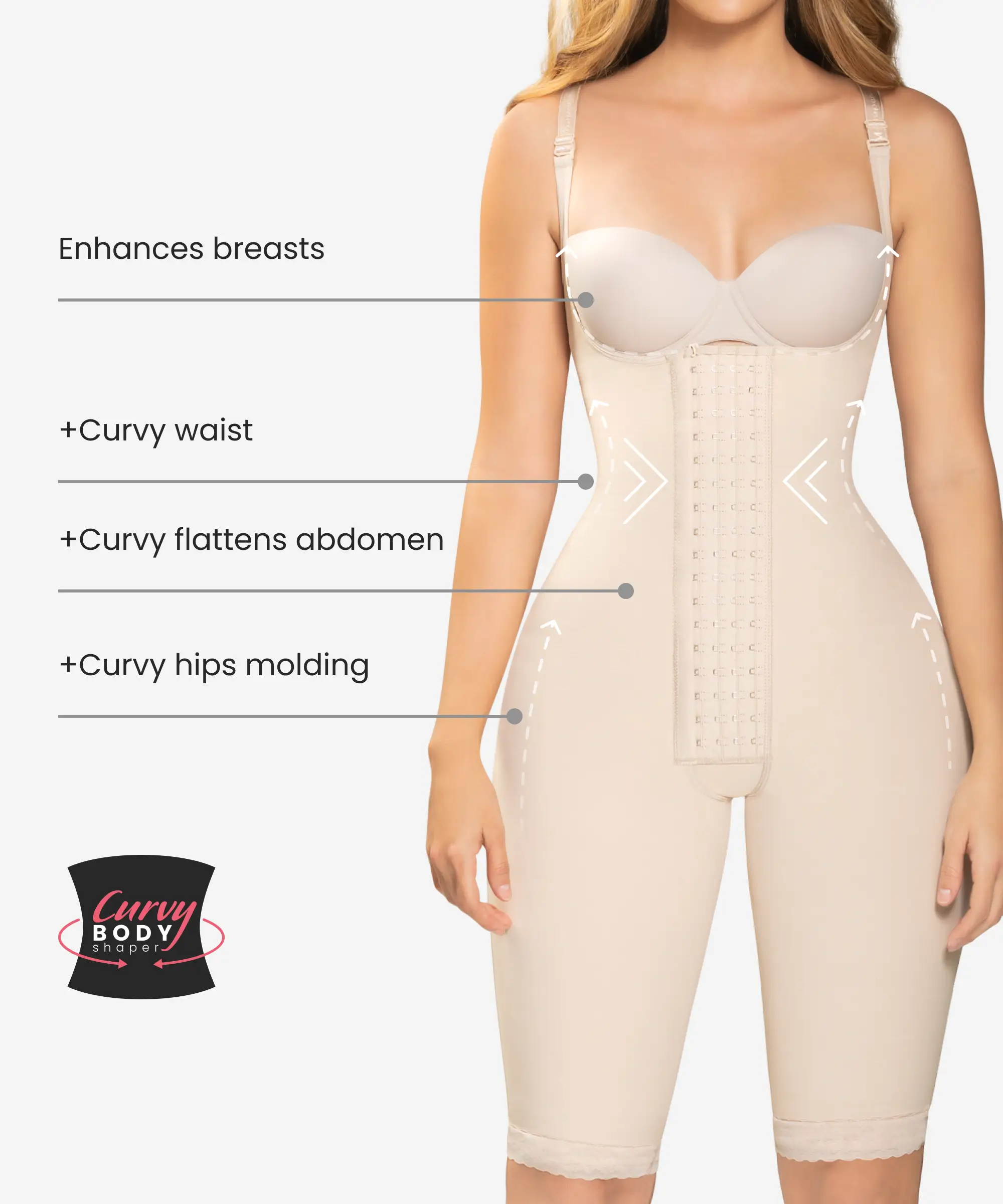 gradual compression curvy body shaper style 460 gradual compression curvy body shaper style 460