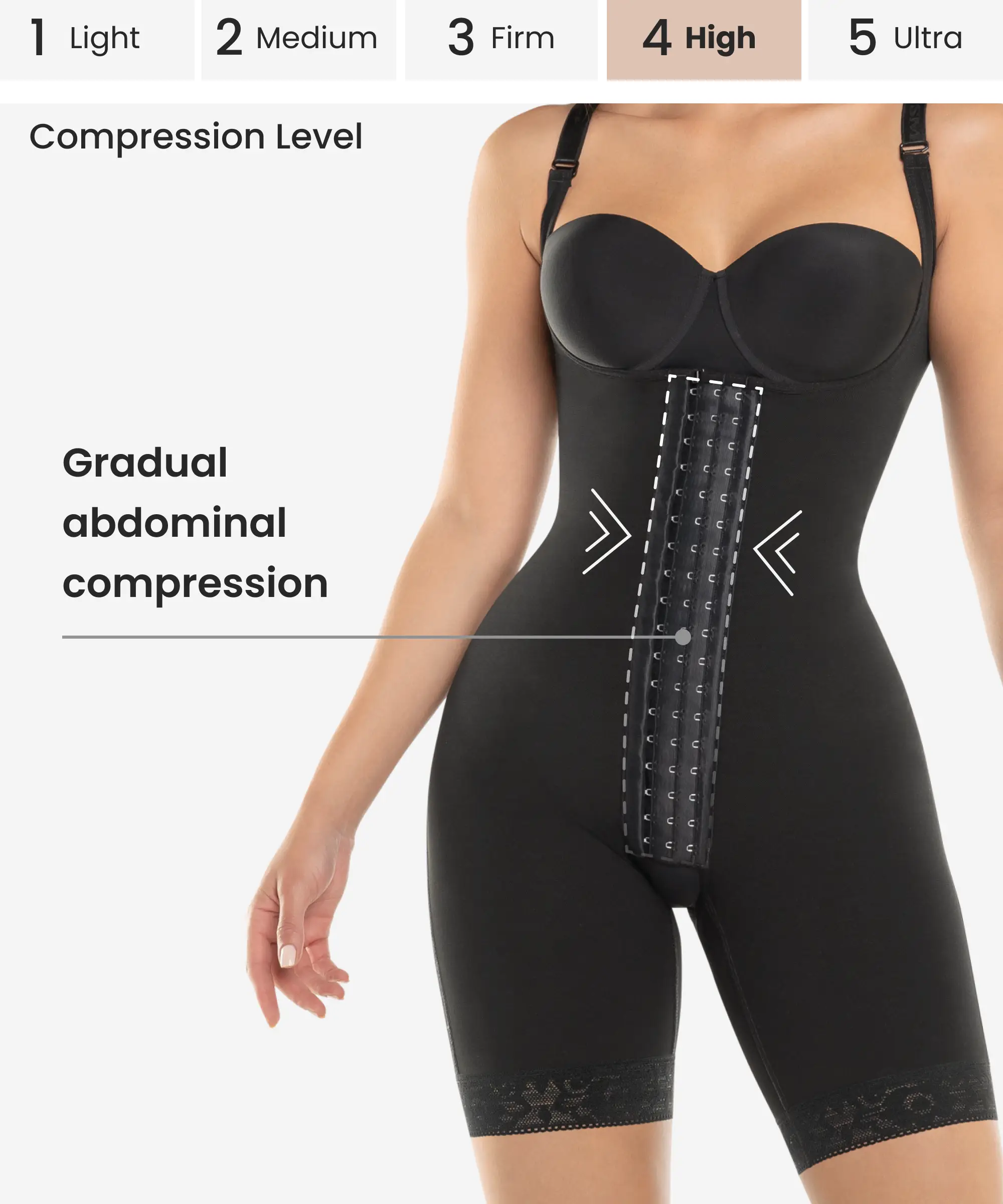 Firm control bodysuit with butt-lift - Style 471 - Image 2