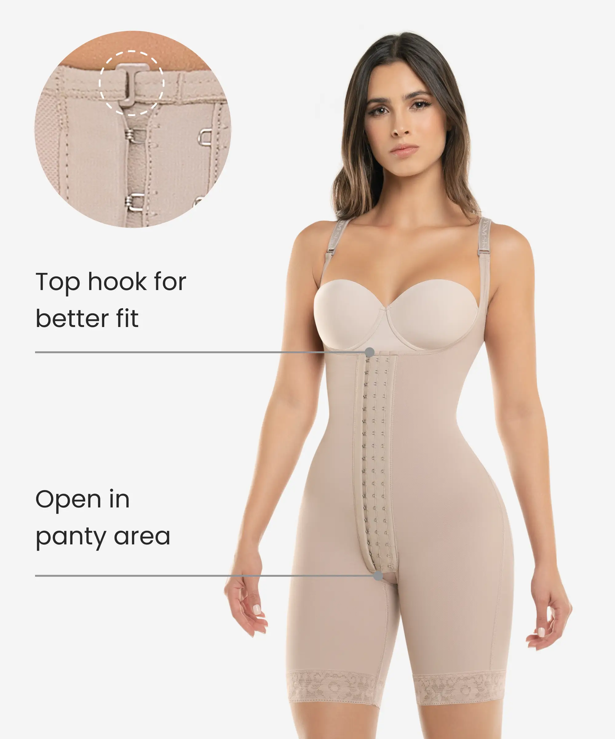 Firm control bodysuit with butt-lift - Style 471 - Image 4
