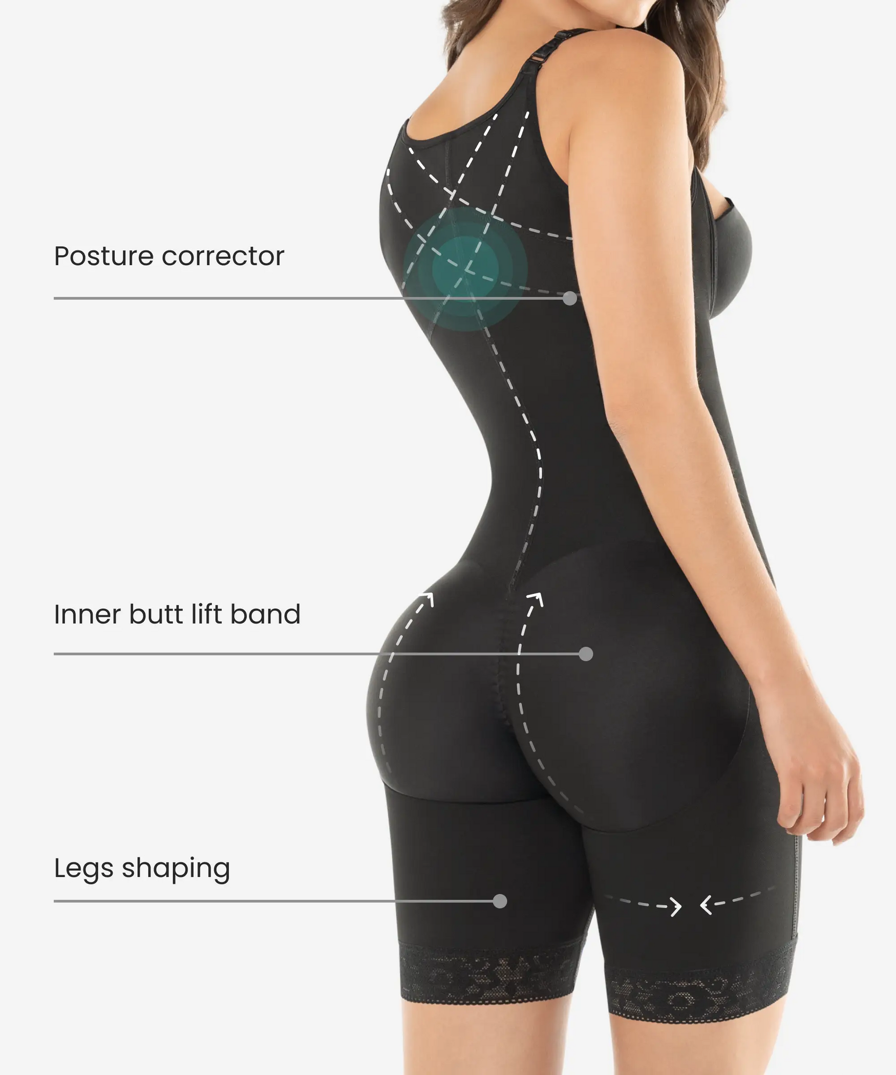 Firm control bodysuit with butt-lift - Style 471 - Image 7