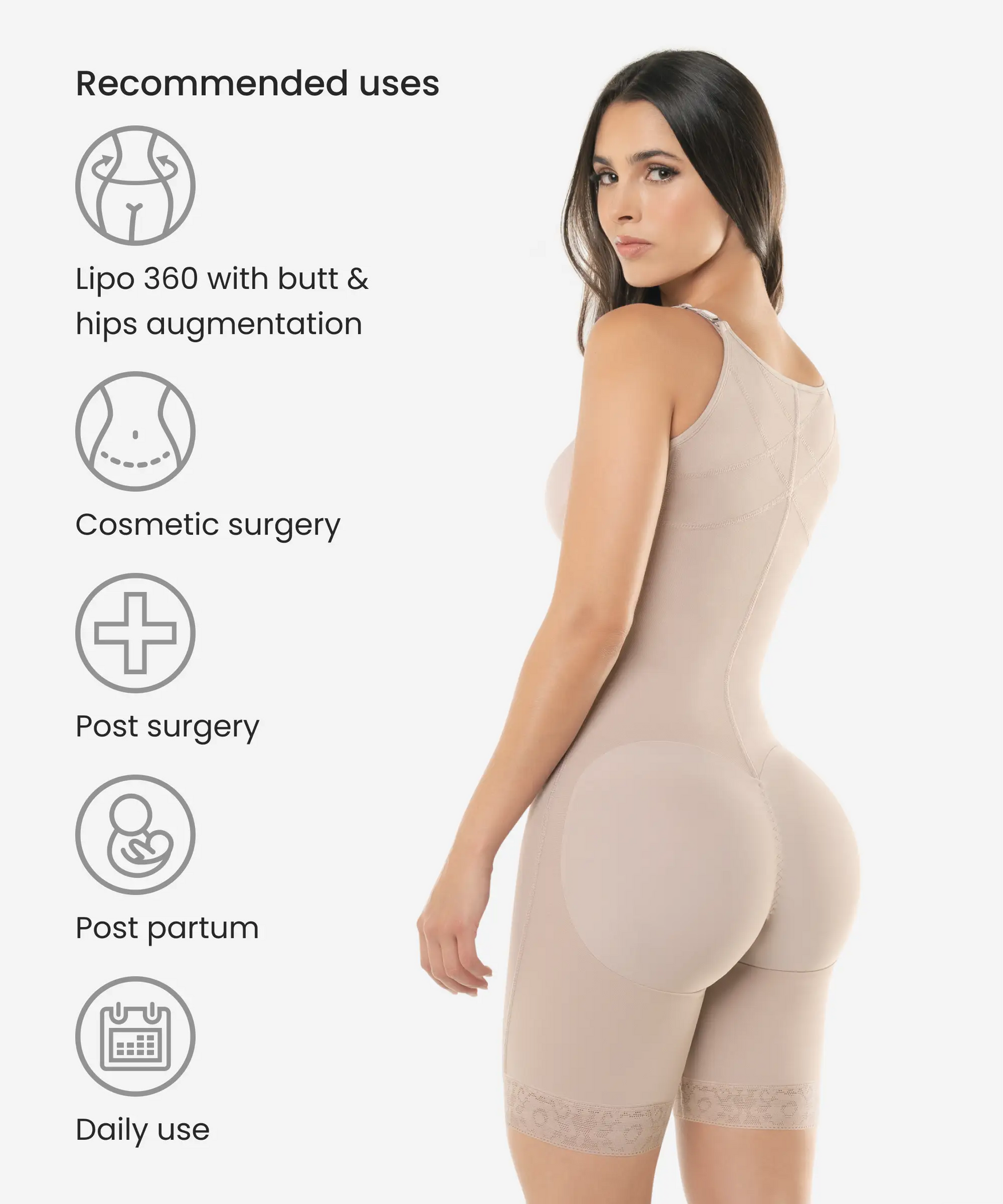 Firm control bodysuit with butt-lift - Style 471 - Image 8